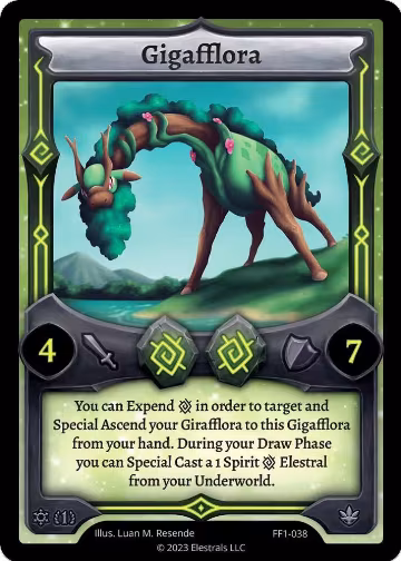 Gigafflora (FF1-038), Frostfall [First Edition] — Elestrals card price