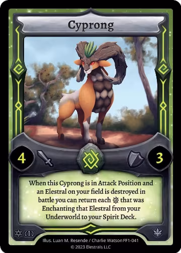Cyprong (FF1-041), Frostfall [First Edition] — Elestrals card price