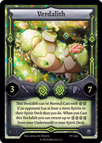 Verdalith (FF1-042), Frostfall [First Edition] — Elestrals card price