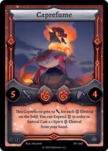 Caprefume (FF1-044), Frostfall [First Edition] — Elestrals card price