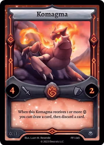 Komagma (FF1-045), Frostfall [First Edition] — Elestrals card price