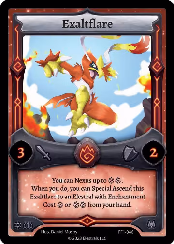 Exaltflare (FF1-046), Frostfall [First Edition] — Elestrals card price