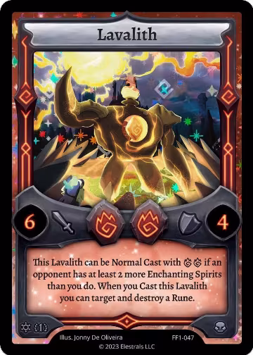 Lavalith (FF1-047), Frostfall [First Edition] — Elestrals card price