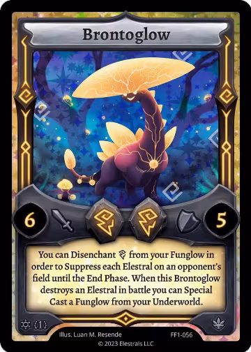 Brontoglow (FF1-056), Frostfall [First Edition] — Elestrals card price