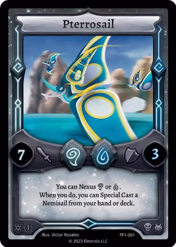 Pterrosail (FF1-061), Frostfall [First Edition] — Elestrals card price