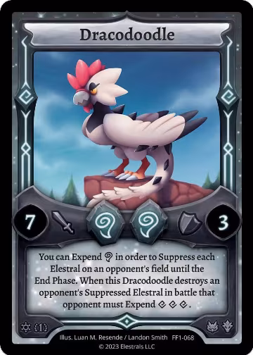 Dracodoodle (FF1-068), Frostfall [First Edition] — Elestrals card price