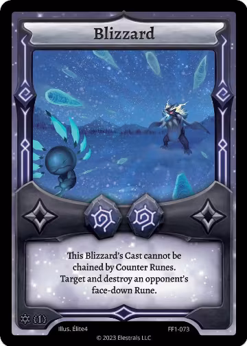 Blizzard (FF1-073), Frostfall [First Edition] — Elestrals card price
