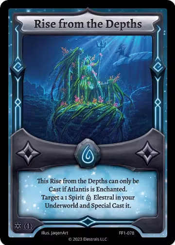 Rise from the Depths (FF1-078), Frostfall [First Edition] — Elestrals card price
