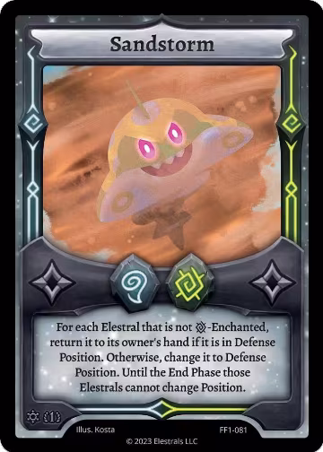 Sandstorm (FF1-081), Frostfall [First Edition] — Elestrals card price