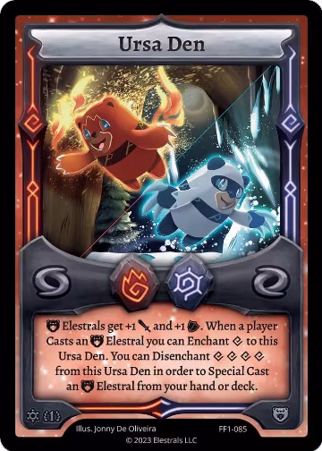 Ursa Den (FF1-085), Frostfall [First Edition] — Elestrals card price