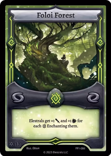 Foloi Forest (FF1-086), Frostfall [First Edition] — Elestrals card price