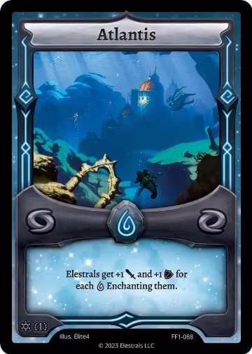 Atlantis (FF1-088), Frostfall [First Edition] — Elestrals card price