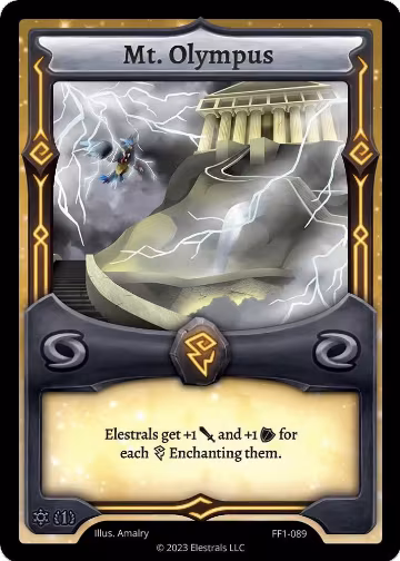 Mt. Olympus (FF1-089), Frostfall [First Edition] — Elestrals card price