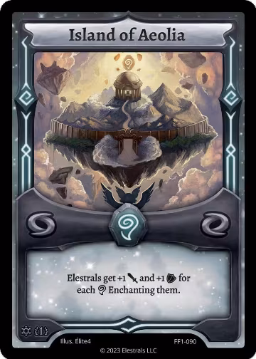 Island of Aeolia (FF1-090), Frostfall [First Edition] — Elestrals card price