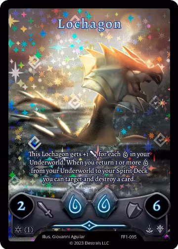 Lochagon (Full Art) (FF1-095), Frostfall [First Edition] — Elestrals card price