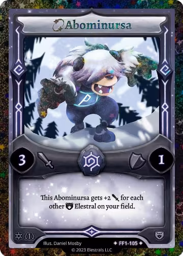 Abominursa  (Stellar) (FF1-105), Frostfall [First Edition] — Elestrals card price