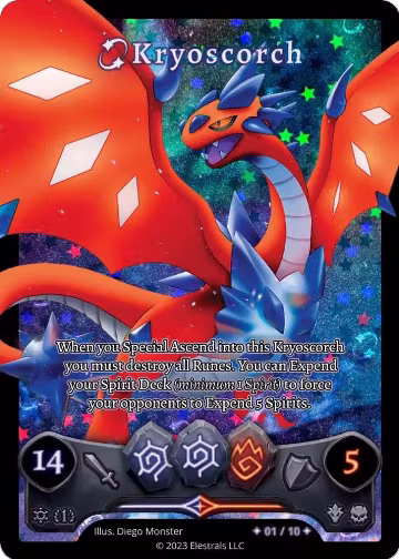 Kryoscorch (Serialized) (/10), Frostfall [First Edition] — Elestrals card price