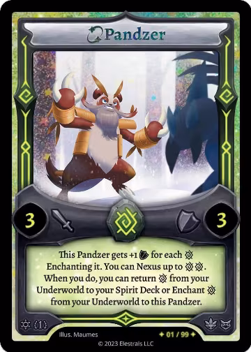 Pandzer (Serialized) (/99), Frostfall [First Edition] — Elestrals card price