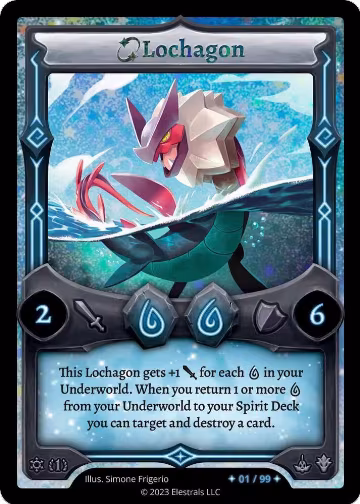 Lochagon (Serialized) (/99), Frostfall [First Edition] — Elestrals card price