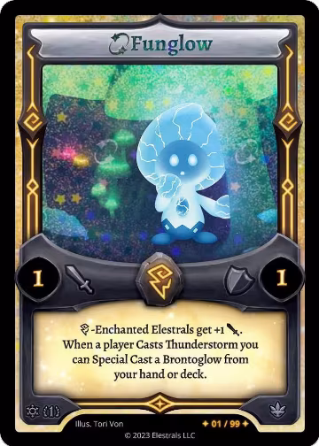 Funglow (Serialized) (/99), Frostfall [First Edition] — Elestrals card price