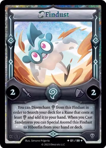 Findust (Serialized) (/99), Frostfall [First Edition] — Elestrals card price