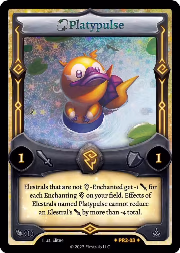 Platypulse (PR2-03), Frostfall Promos — Elestrals card price