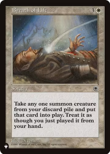 Breath of Life, The List Reprints — Magic card price