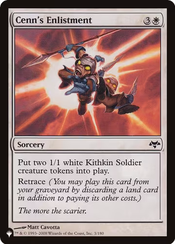 Cenn's Enlistment (3/180), The List Reprints — Magic card price