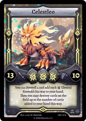 Celestleo (DB1-018), Daybreak [First Edition] — Elestrals card price