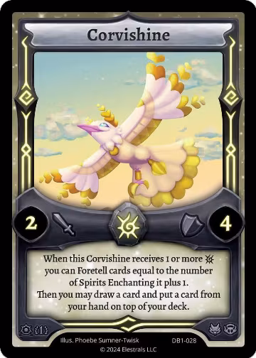 Corvishine (DB1-028), Daybreak [First Edition] — Elestrals card price