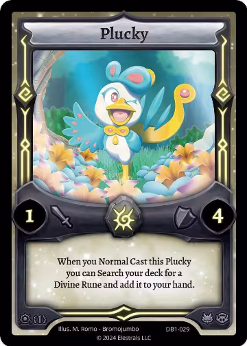 Plucky (DB1-029), Daybreak [First Edition] — Elestrals card price