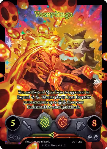 Vesuvituga (Full Art) (DB1-085), Daybreak [First Edition] — Elestrals card price