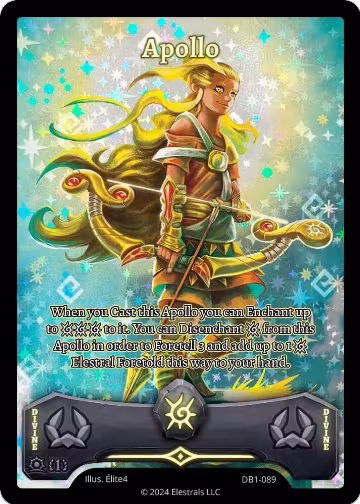 Apollo (Full Art) (DB1-089), Daybreak [First Edition] — Elestrals card price