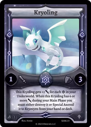 Kryoling (SD06-01), Kryoscorch Starter Deck [First Edition] — Elestrals card price