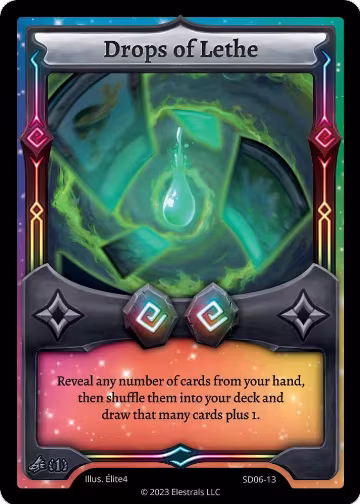 Drops of Lethe (SD06-13), Kryoscorch Starter Deck [First Edition] — Elestrals card price