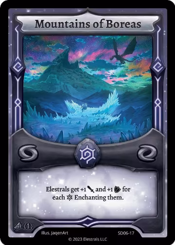Mountains of Boreas (SD06-17), Kryoscorch Starter Deck [First Edition] — Elestrals card price