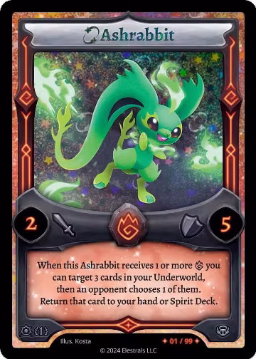 Ashrabbit (Serialized) (/99), Daybreak [First Edition] — Elestrals card price