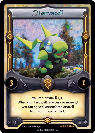 Larvacell (Serialized) (/99), Daybreak [First Edition] — Elestrals card price