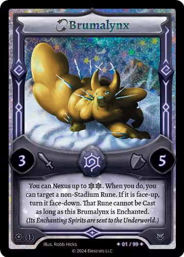Brumalynx (Serialized) (/99), Daybreak [First Edition] — Elestrals card price