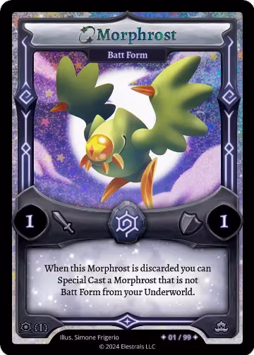 Morphrost - Batt Form (Serialized) (/99), Daybreak [First Edition] — Elestrals card price