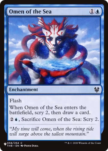 Omen of the Sea (058/254), The List Reprints — Magic card price