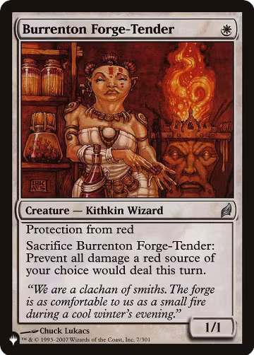 Burrenton Forge-Tender (7/301), The List Reprints — Magic card price