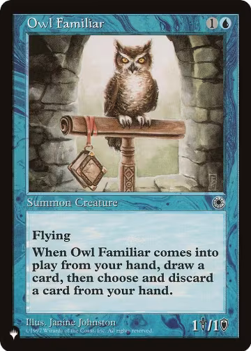 Owl Familiar, The List Reprints — Magic card price