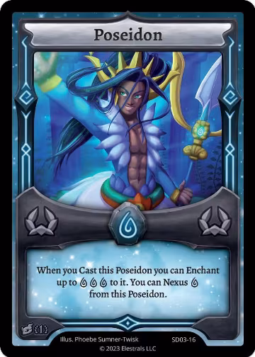 Poseidon (SD03-16), Majesea Starter Deck [First Edition] — Elestrals card price