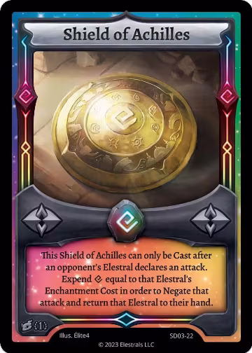 Shield of Achilles (SD03-22) — card price