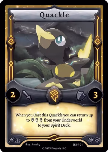 Quackle (SD04-01), Ohmperial Starter Deck [First Edition] — Elestrals card price