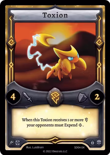 Toxion (SD04-04), Ohmperial Starter Deck [Kickstarter Edition] — Elestrals card price