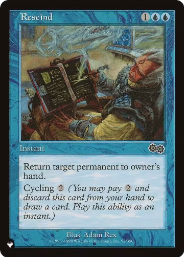 Rescind (92/350), The List Reprints — Magic card price