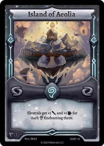 Island of Aeolia (SD05-18), Penterror Starter Deck [First Edition] — Elestrals card price