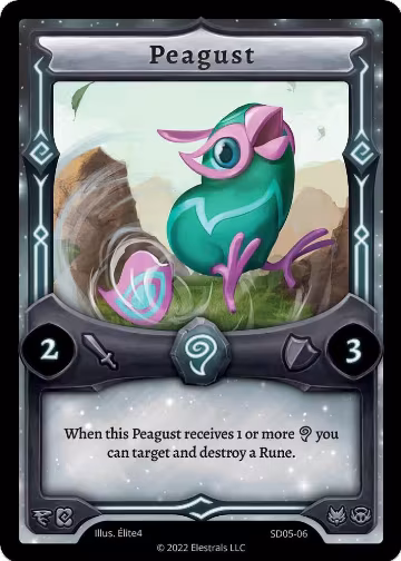 Peagust (SD05-06), Penterror Starter Deck [Kickstarter Edition] — Elestrals card price